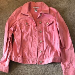 GAP pink/coral jean jacket